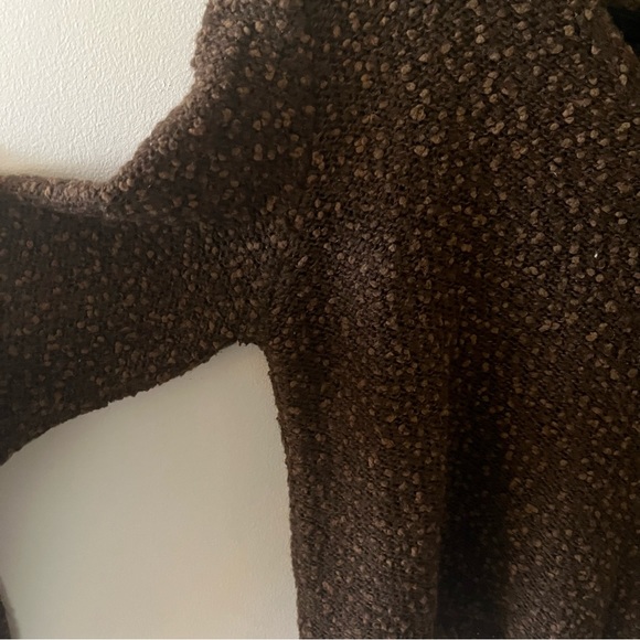 Sisley Cropped Chocolate Brown Sweater - Picture 8 of 8